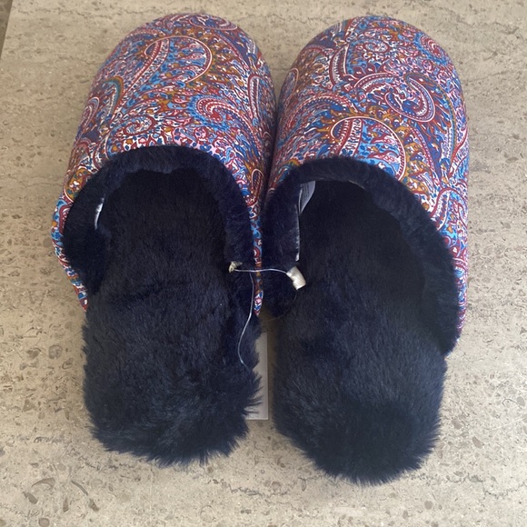 J. Crew Sherpa-lined Slippers In Liberty Print - Picture 6 of 11